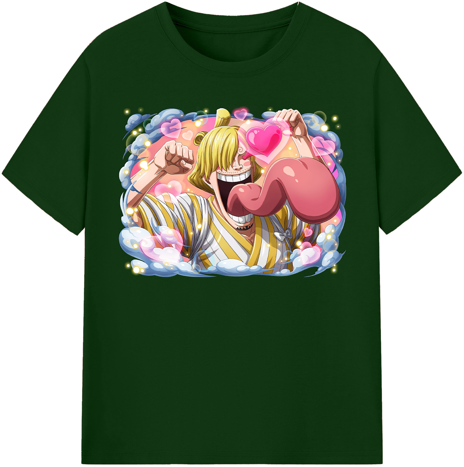 ワンピース サンジ ONE PIECE Sanji 綿100％半袖Tシャツ（フロントプリント）